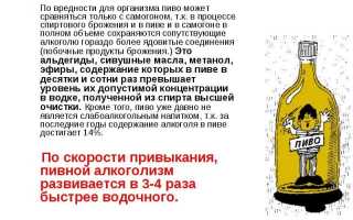 Что будет если пить много пива