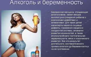 За сколько до беременности нельзя пить алкоголь